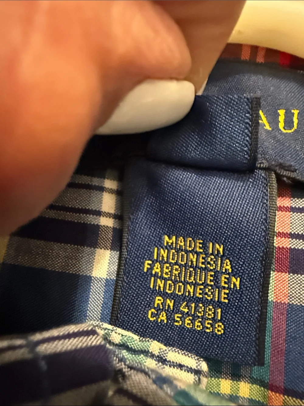 Ralph Lauren Blue Plaid Button-Down Shirt - Men